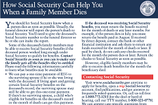 What to Do When Someone Dies Social Security